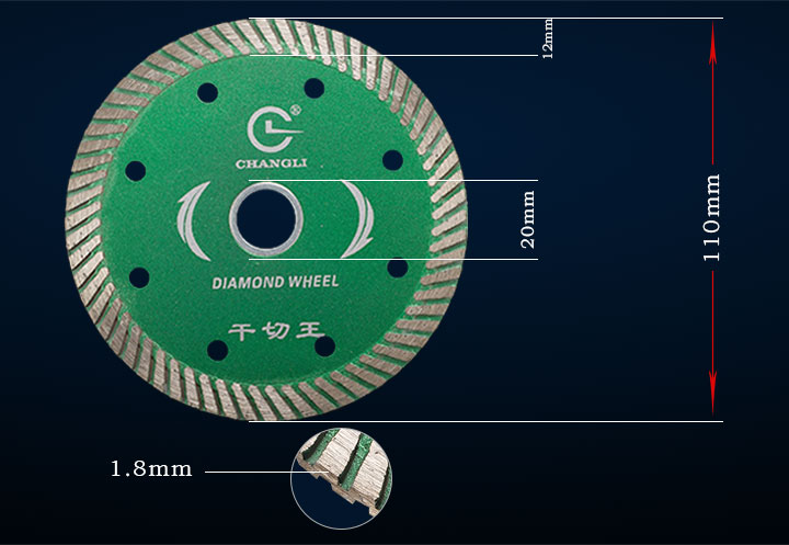 110波纹干切王 花岗岩干切片