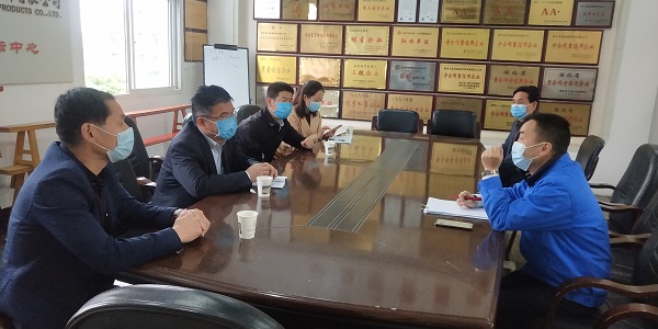 省督查组郑处长一行领导来湖北昌利公司调研 省督查组郑处长一行领导来湖北昌利公司调研